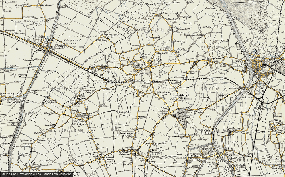 Old Map of Hay Green, 1901-1902 in 1901-1902