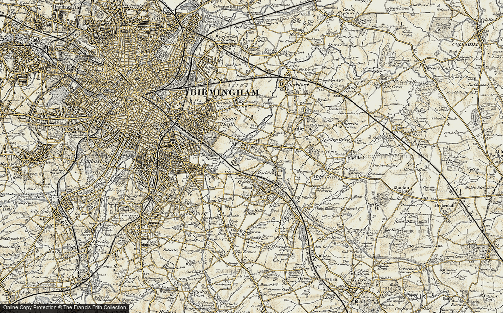 Old Map of Hay Mills, 1901-1902 in 1901-1902