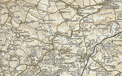 Old map of Haybridge in 1901-1902