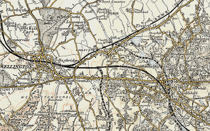 Old map of Haybridge in 1902