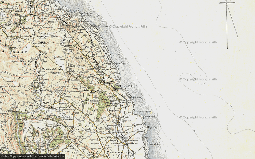 Old Map of Hayburn Wyke, 1903-1904 in 1903-1904