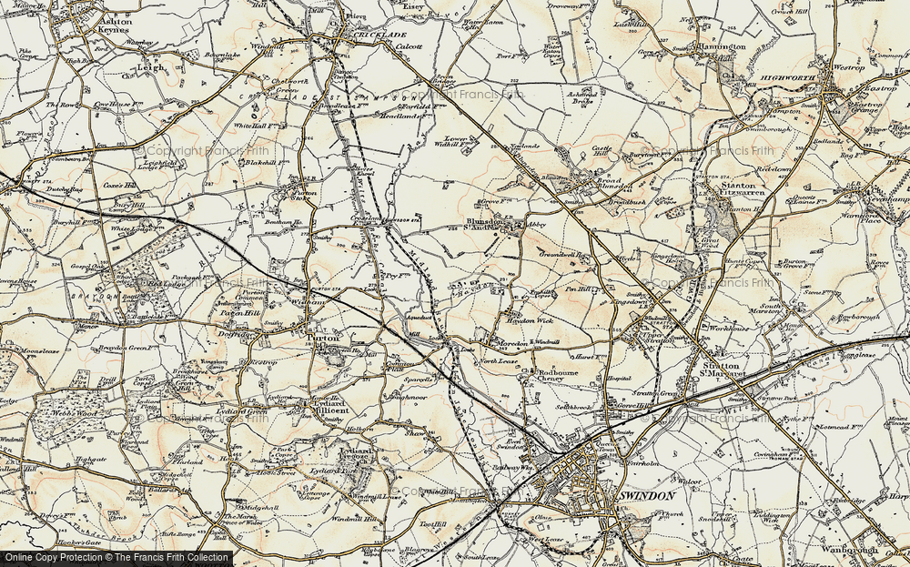 Old Map of Haydon, 1898-1899 in 1898-1899