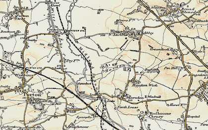 Old map of Haydon in 1898-1899