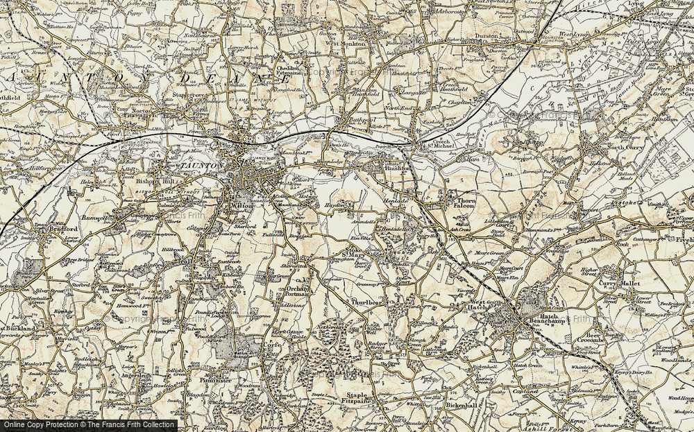 Old Map of Haydon, 1898-1900 in 1898-1900