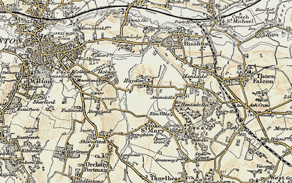 Old map of Haydon in 1898-1900