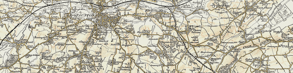 Old map of Haydon in 1898-1900