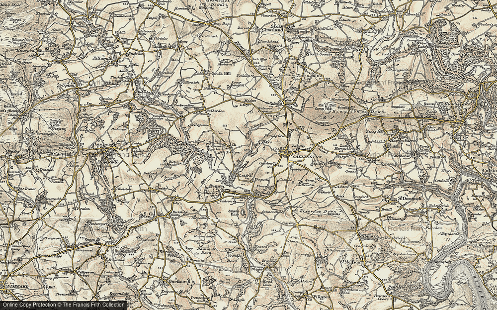 Old Map of Haye Fm, 1899-1900 in 1899-1900