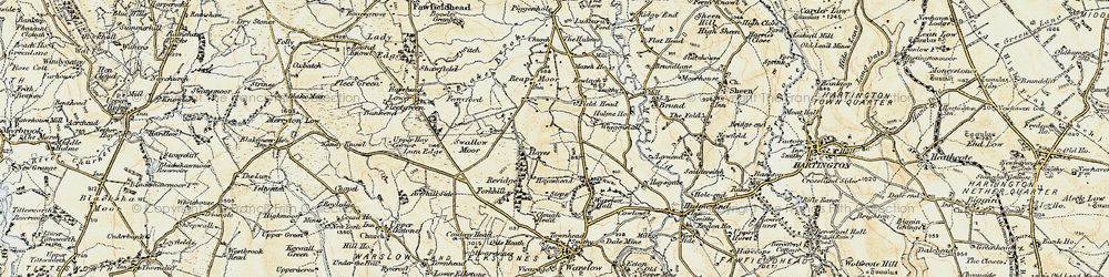Old map of Hayes in 1902-1903