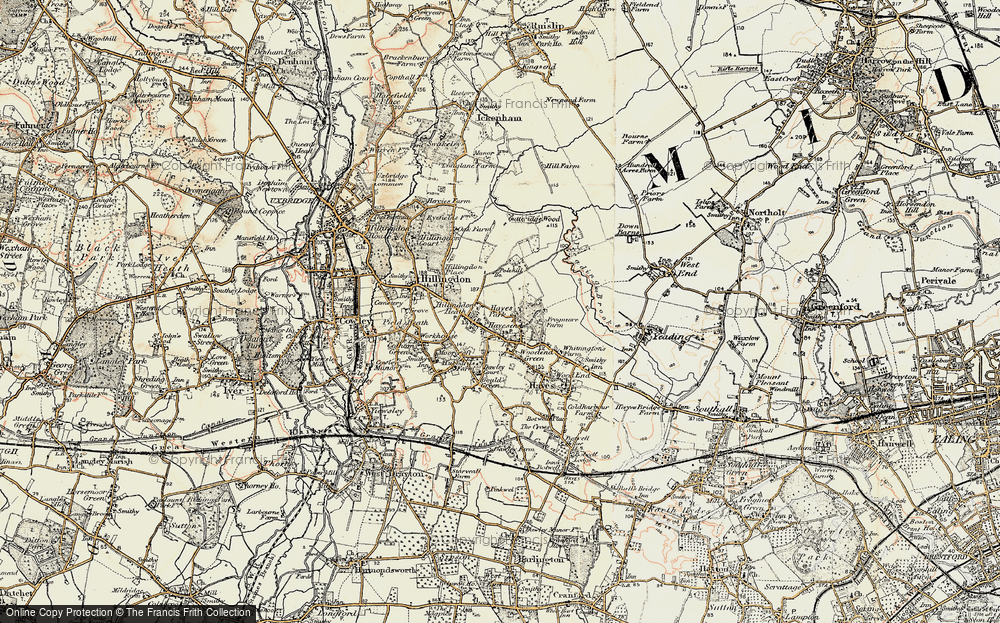 Old Maps of Hayes End, Greater London - Francis Frith