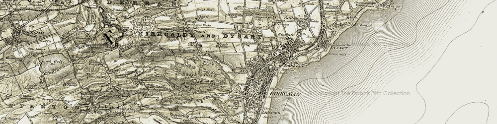 Old map of Hayfield in 1903-1906