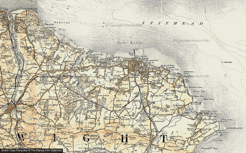 Old Map of Haylands, 1899 in 1899