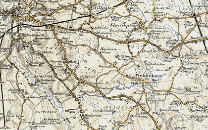 Old map of Haymoor Green in 1902