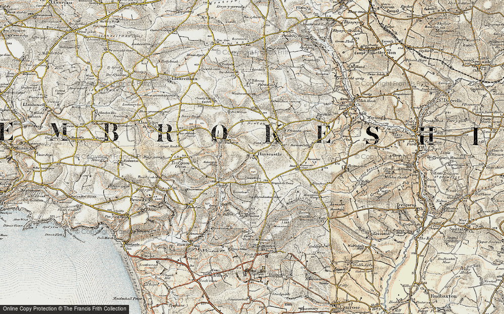 Old Map of Hayscastle, 1901-1912 in 1901-1912