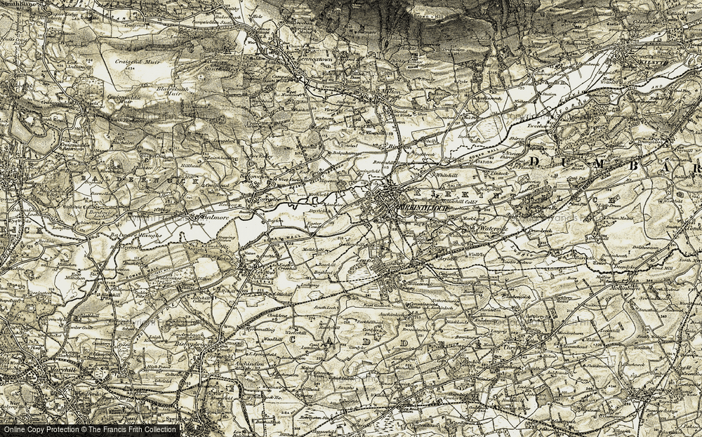 Old Map of Hayston, 1904-1905 in 1904-1905