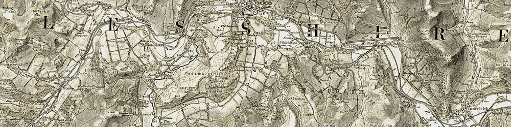 Old map of Haystoun in 1903-1904