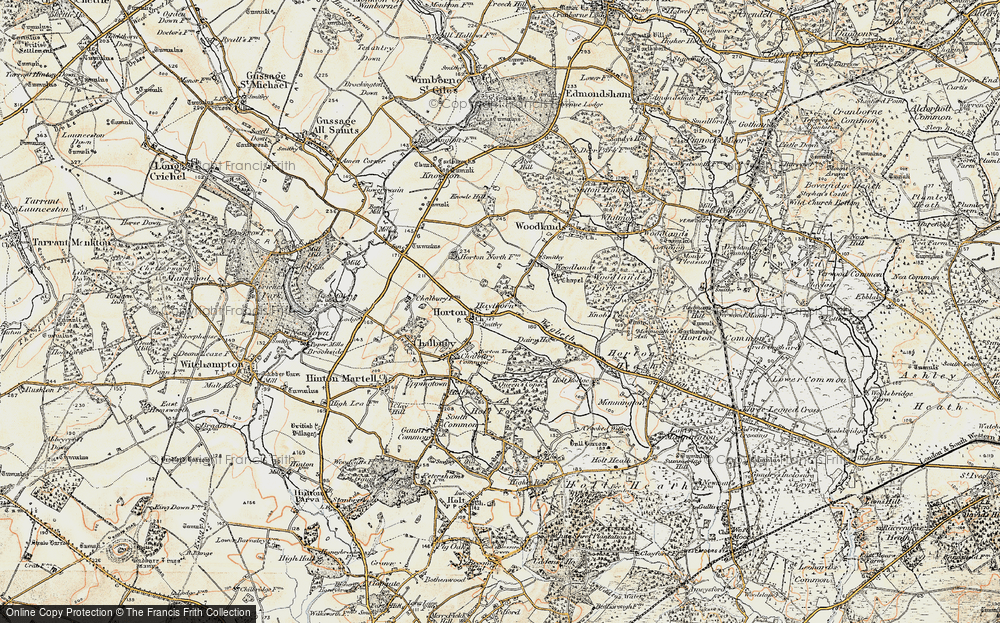 Old Map of Haythorne, 1897-1909 in 1897-1909