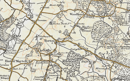 Old map of Haythorne in 1897-1909