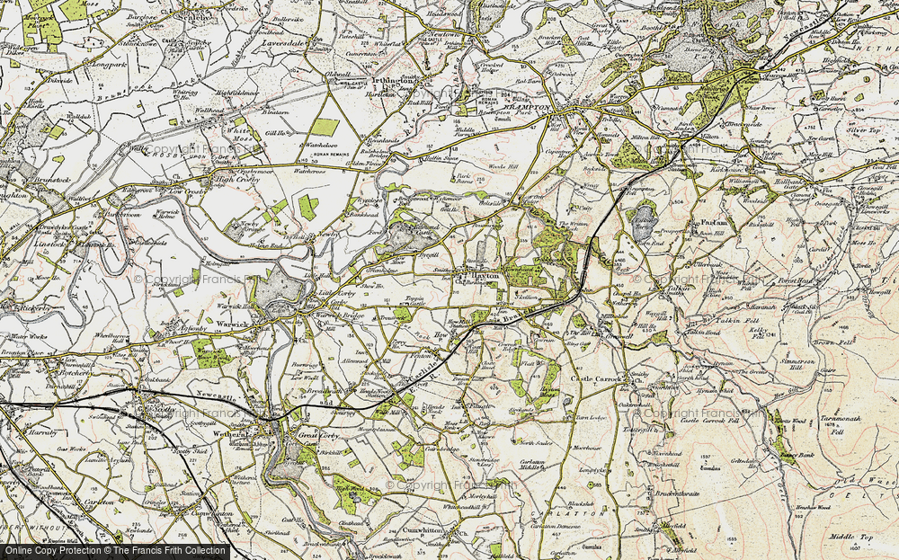 Old Map of Historic Map covering Townhead in 1901-1904