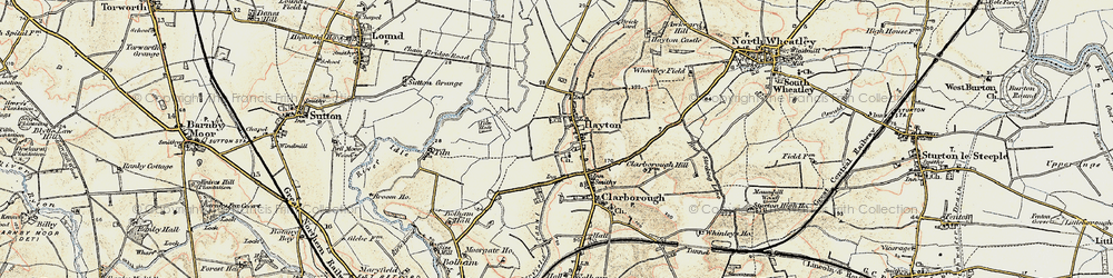 Old map of Hayton in 1902-1903