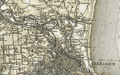 Old map of Hayton in 1909