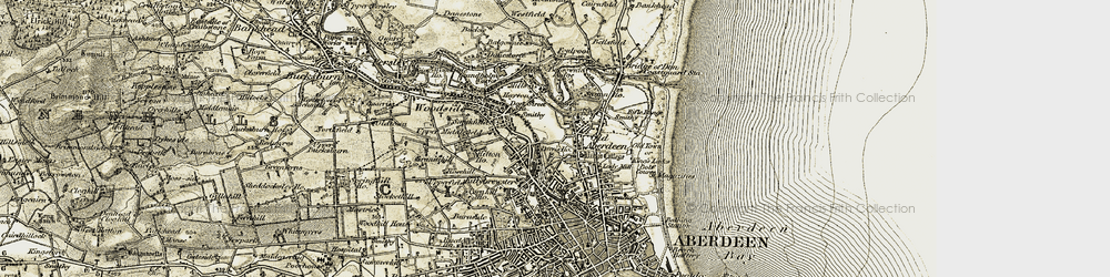 Old map of Hayton in 1909