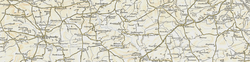 Old map of Haytown in 1900