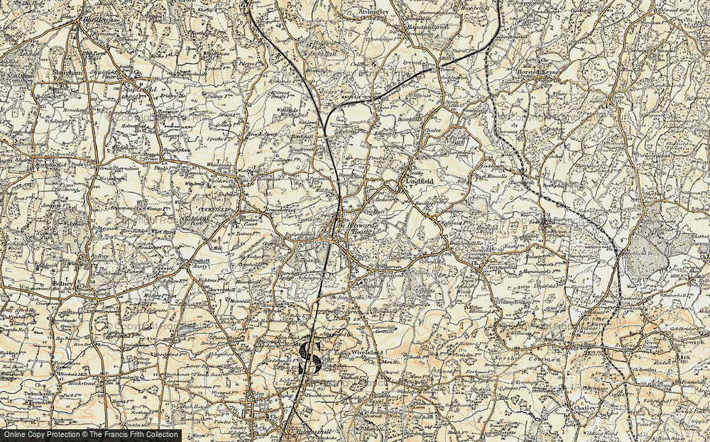 Old Map of Haywards Heath, 1898 in 1898