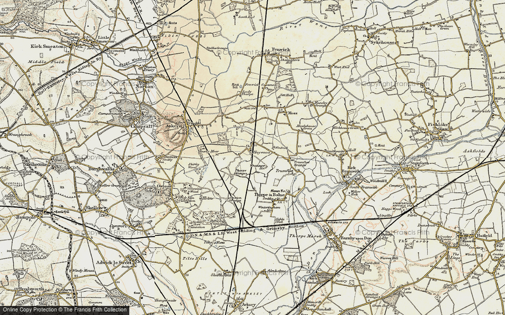 Old Map of Haywood, 1903 in 1903