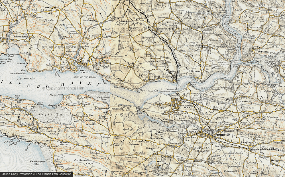 Old Map of Hazelbeach, 1901-1912 in 1901-1912