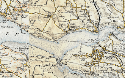 Old map of Hazelbeach in 1901-1912