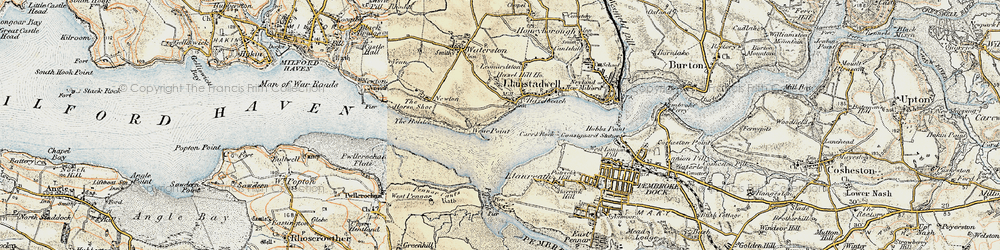 Old map of Hazelbeach in 1901-1912