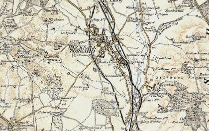Old map of Hazelgrove in 1902
