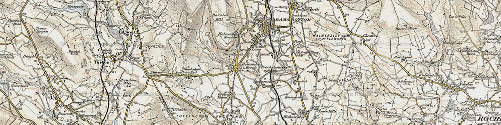 Old map of Hazelhurst in 1903