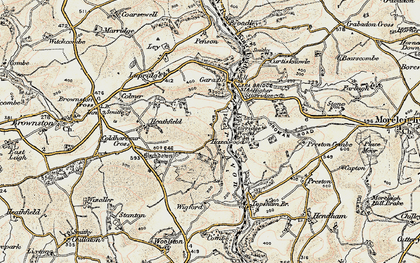 Old map of Gara Bridge in 1899