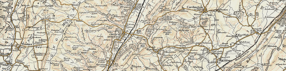 Old map of Helmeth Hill in 1902-1903