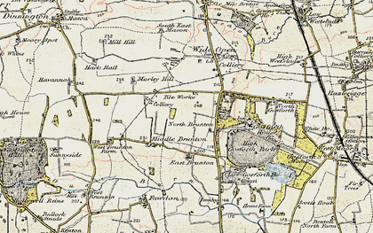 Old map of North Brunton in 1901-1903