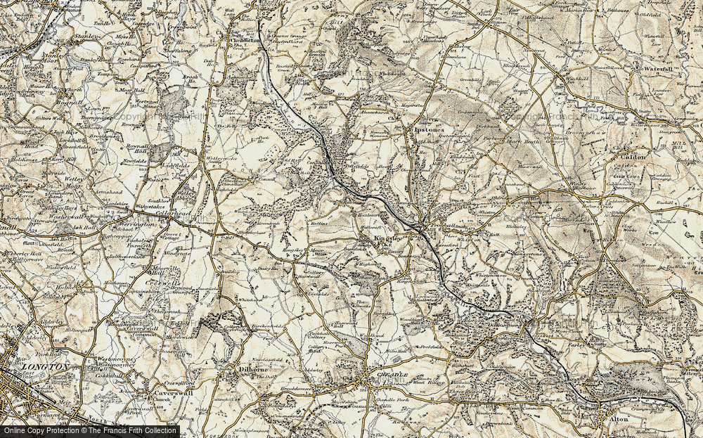 Old Map of Hazles, 1902 in 1902