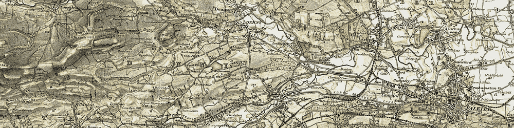 Old map of Head of Muir in 1904-1907