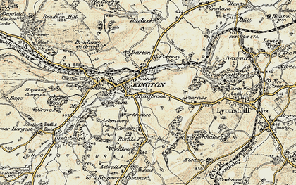 Old map of Headbrook in 1900-1903