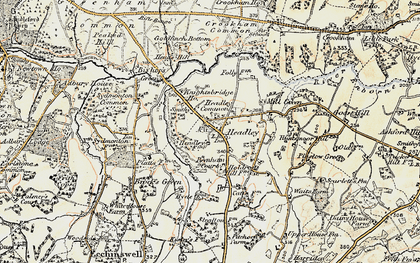 Old map of Headley in 1897-1900