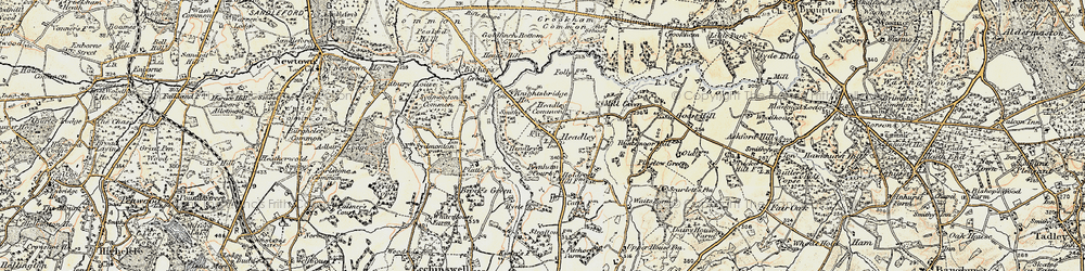 Old map of Headley in 1897-1900