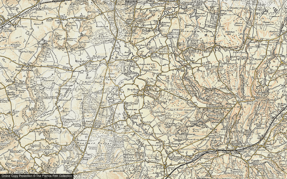 Old Map of Headley, 1897-1909 in 1897-1909