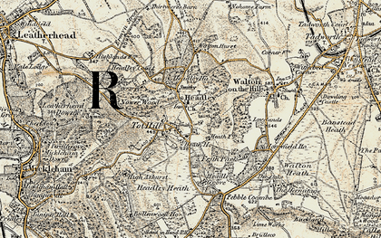 Old map of Headley in 1897-1909