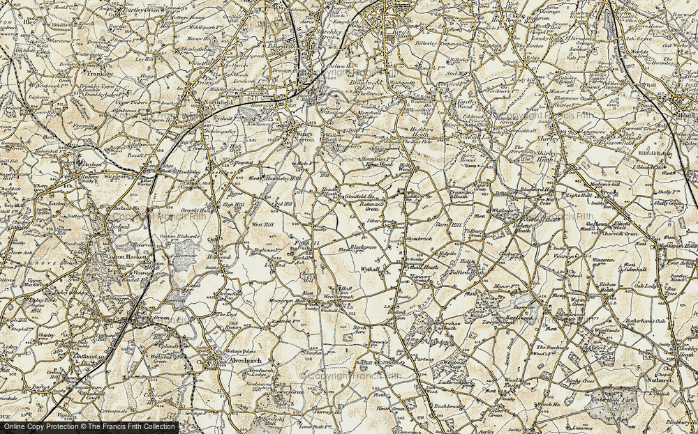Old Map of Headley Heath, 1901-1902 in 1901-1902