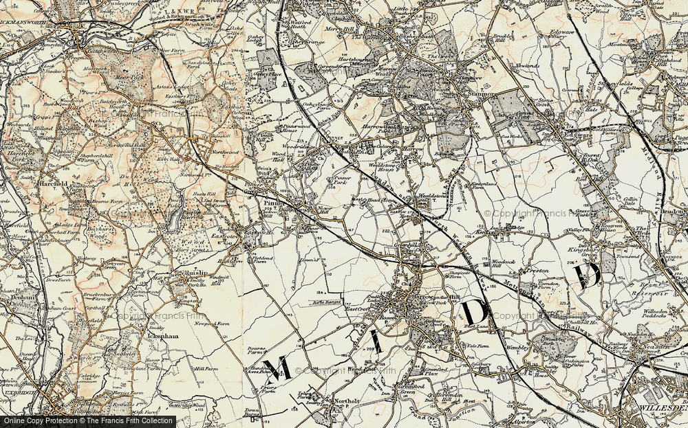 Old Map of Headstone, 1897-1898 in 1897-1898