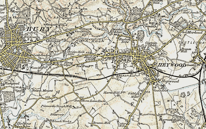 Old map of Heady Hill in 1903