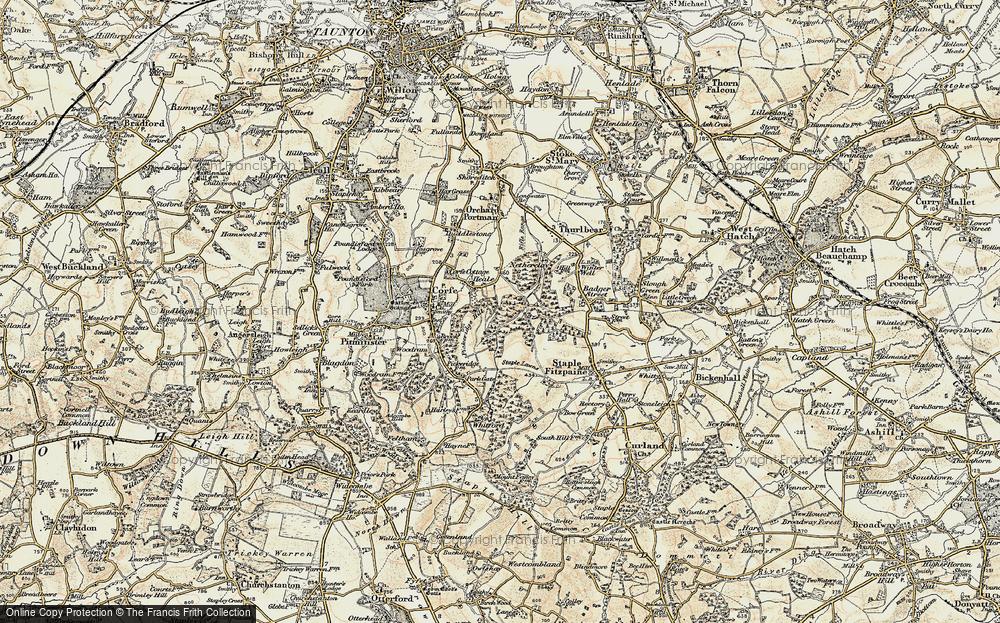 Old Map of Heale, 1898-1900 in 1898-1900