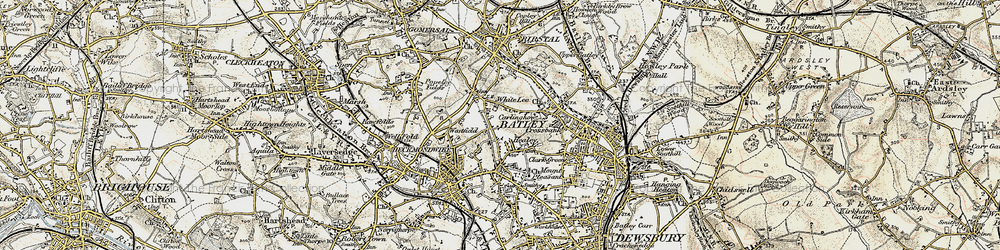 Old map of Healey in 1903