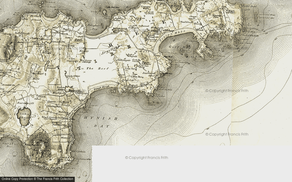 Old Map of Heanish, 1906-1907 in 1906-1907