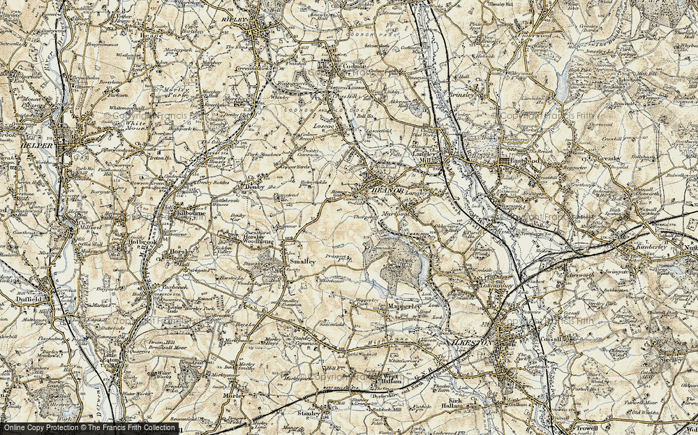 Old Map of Heanor Gate, 1902-1903 in 1902-1903